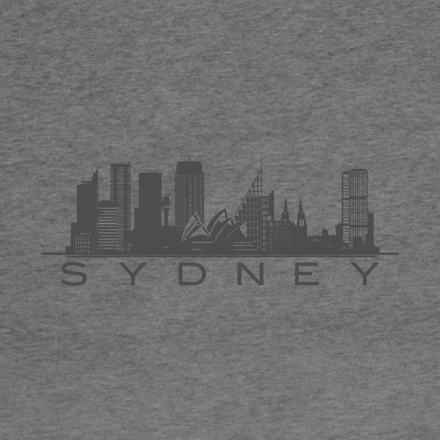 Sydney City Skyline Australia by Sanu Designs